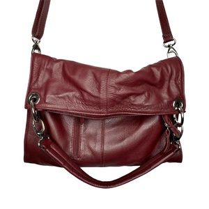 Valentina Fold Over Envelope Crossbody Italian Bag